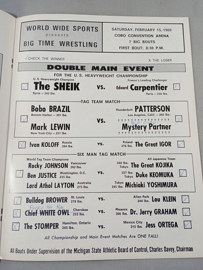 NWA BIG TIME WRESTLING / BODY PRESS(1969.2.15)