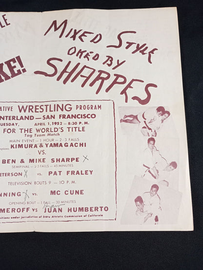 ★木村政彦＆山口利夫 参戦★ West Coast WRESTLING NEWS(1952.4.1)