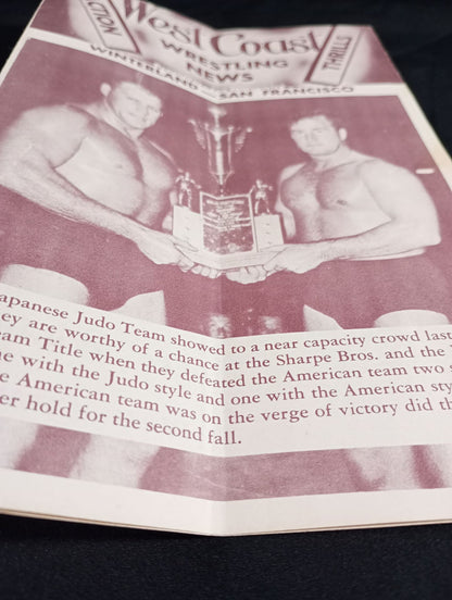 ★木村政彦＆山口利夫 参戦★ West Coast WRESTLING NEWS(1952.4.1)