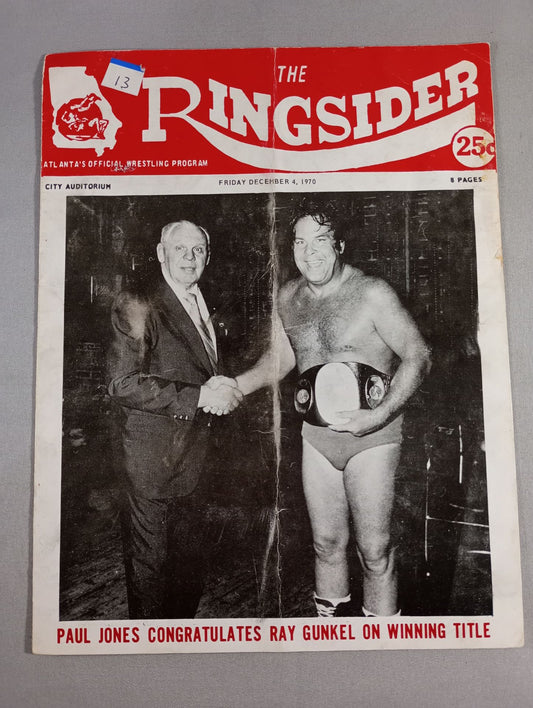 THE RINGSIDER / FRIDAY DECEMBER 4.1970
