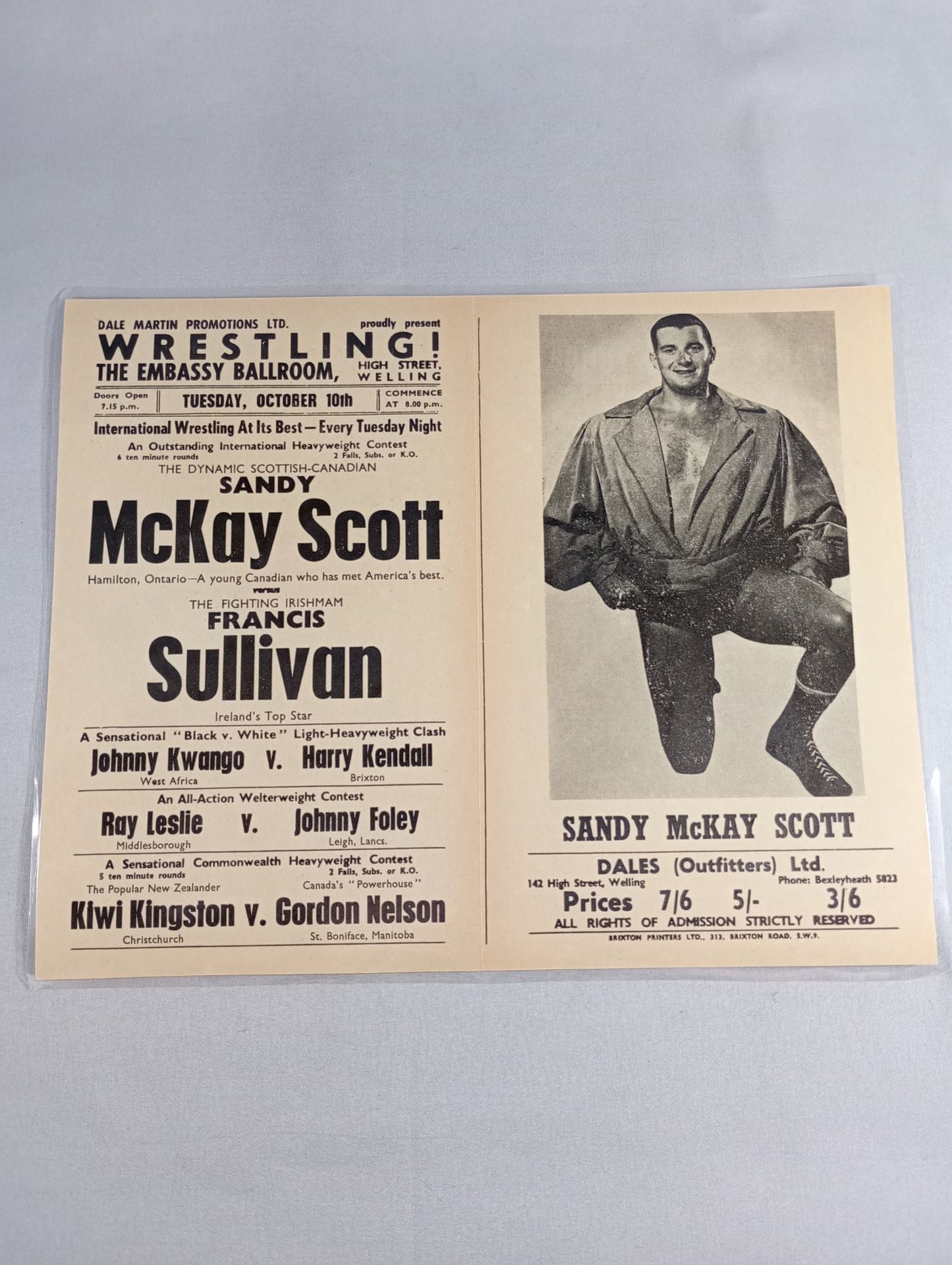 WRESTLING! THE EMBASSY BALLROOM，