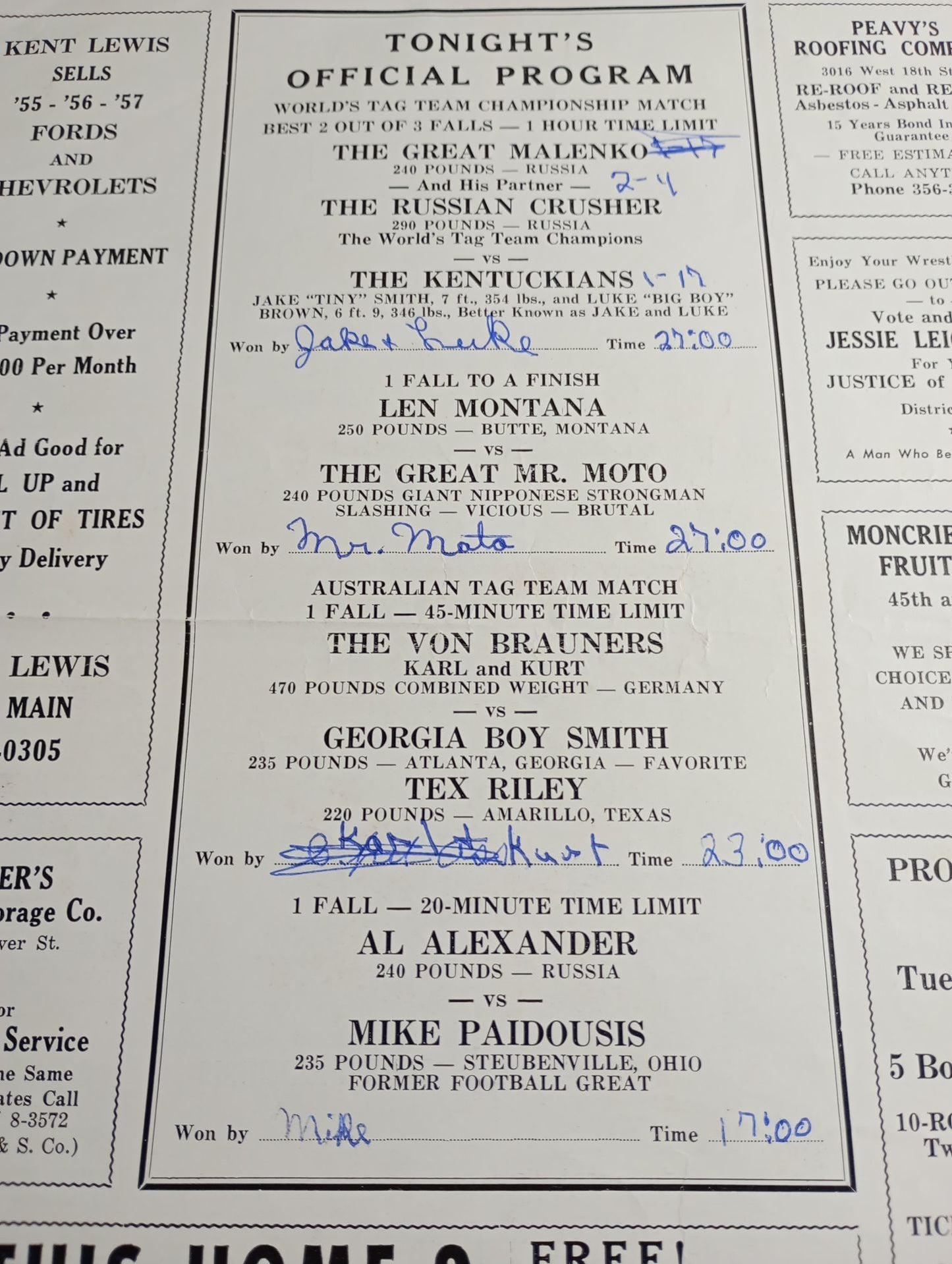 ★馬場表紙★ NWA BIG TIME WRESTLING / JACSONVILLE’S Vol.2 No.3