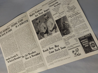 SPORTATORIUM Wrestling Program 1961 No.51