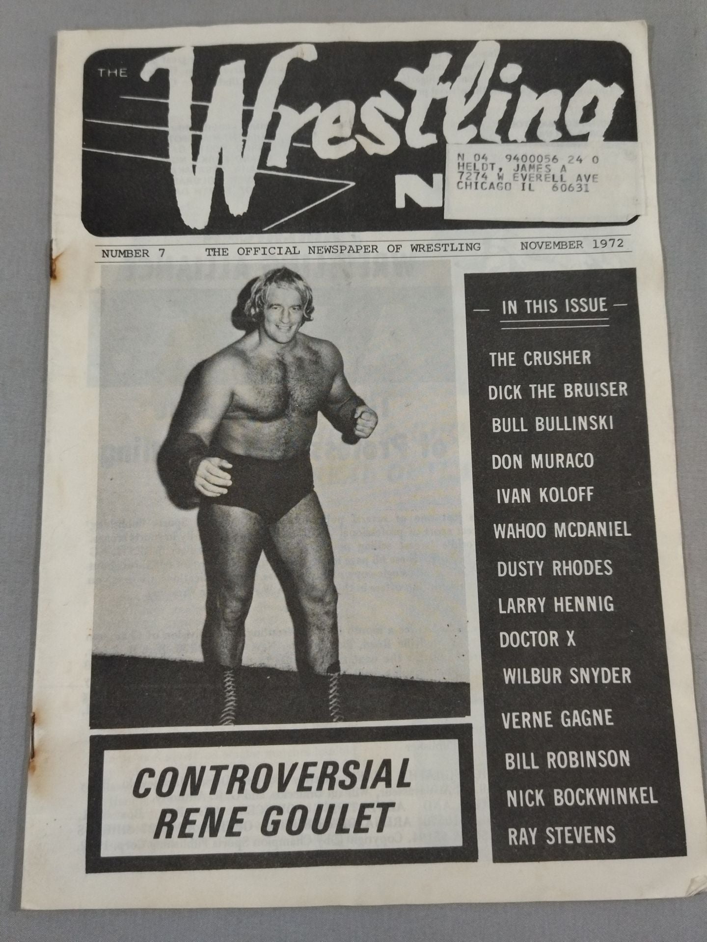 THE Wrestling NEWS NOMBER.7