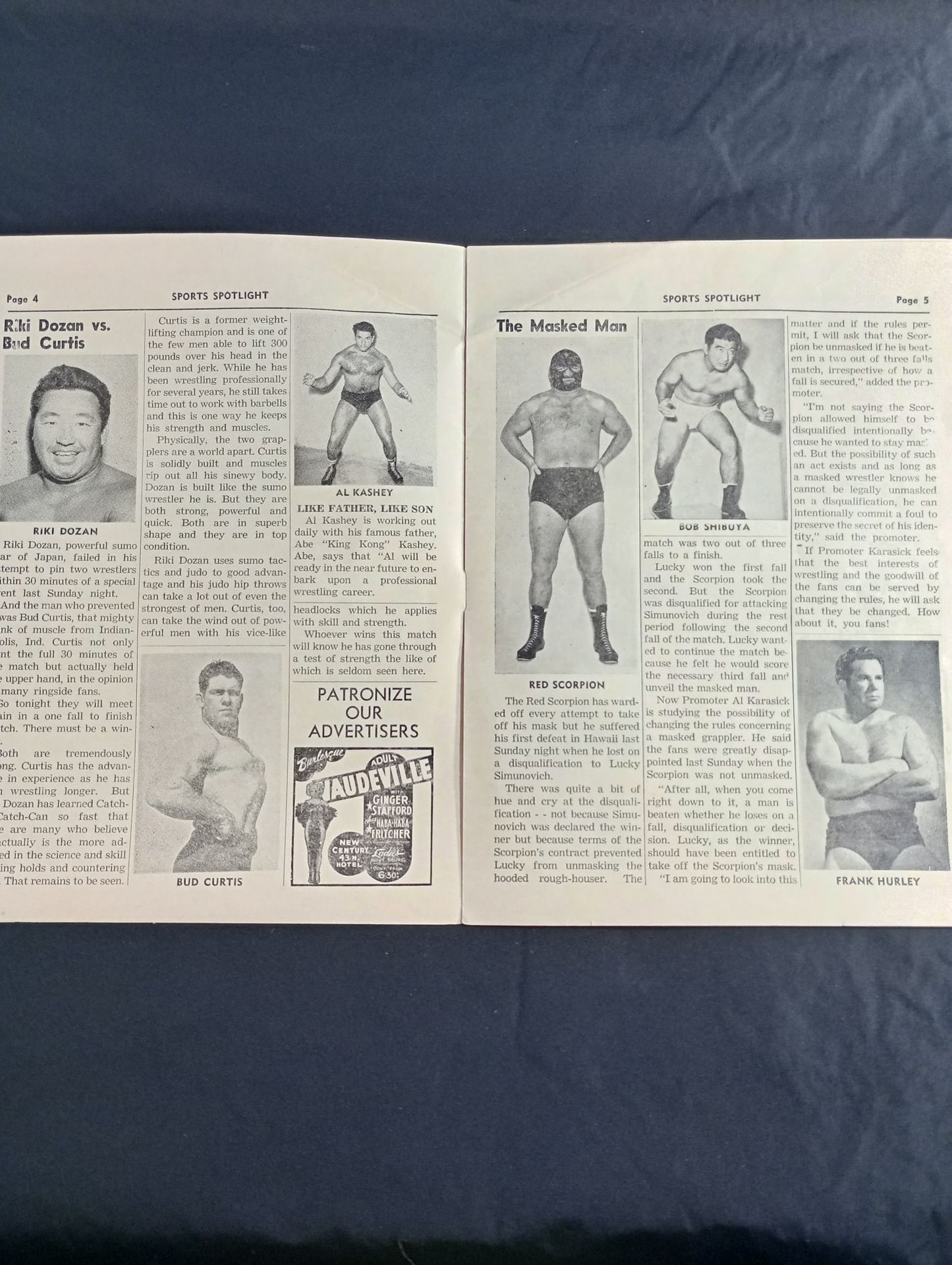 ★力道山 参戦★ SPORTS SPOTLIGHT(1952.3.30)