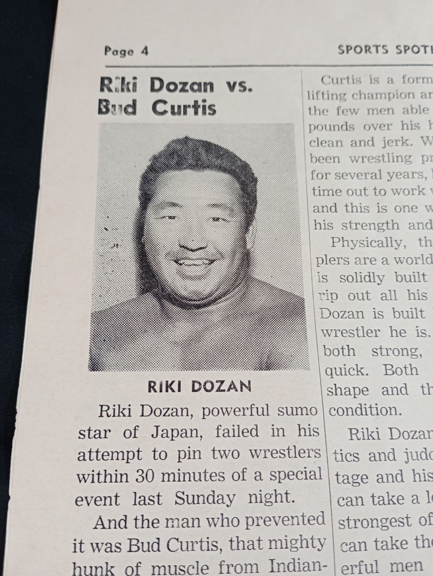 ★力道山 参戦★ SPORTS SPOTLIGHT(1952.3.30)