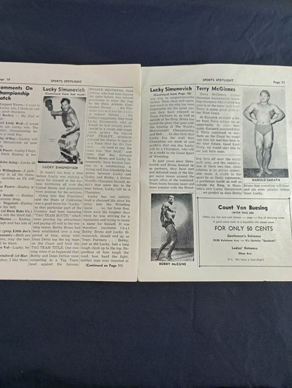 ★力道山 参戦★ SPORTS SPOTLIGHT(1952.3.30)