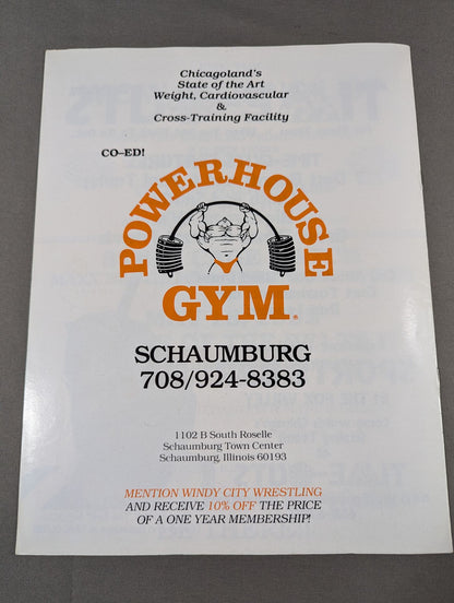 WCW(WCPW) / ALL STAR LINE-UP -Lucky Program- POWER HOUSE GYM Schaumburg. Illinois
