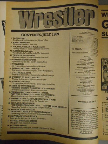 THE Wrestler 1989年07月号