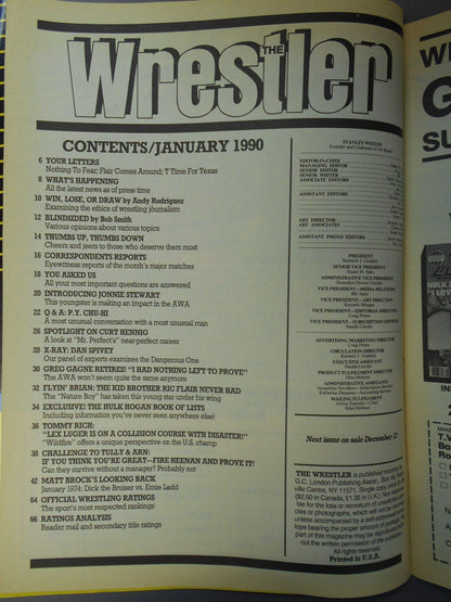 THE Wrestler 1990年01月号
