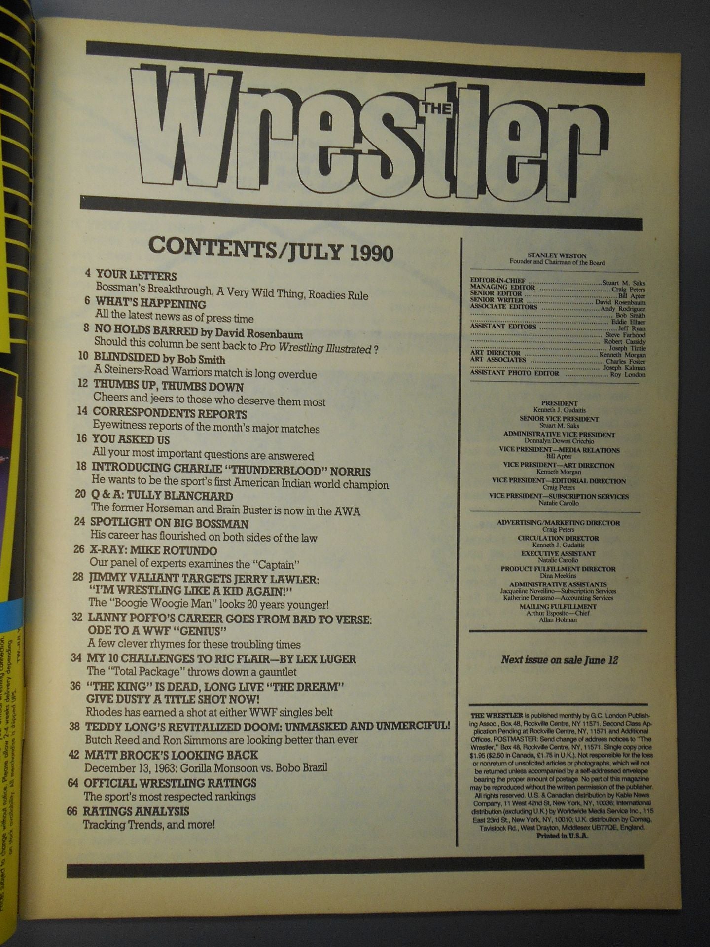 THE Wrestler 1990年07月号