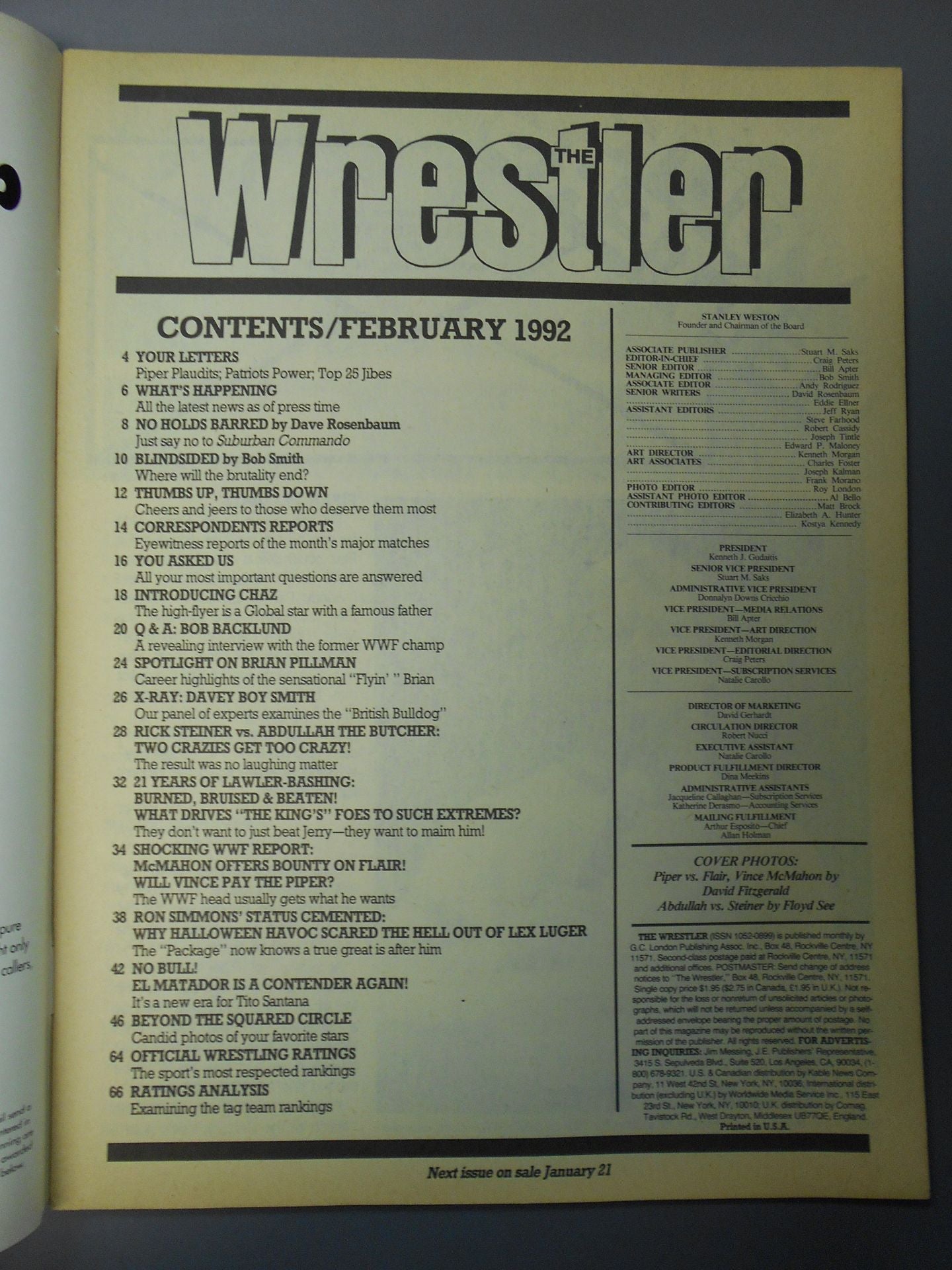 THE Wrestler 1992年02月号