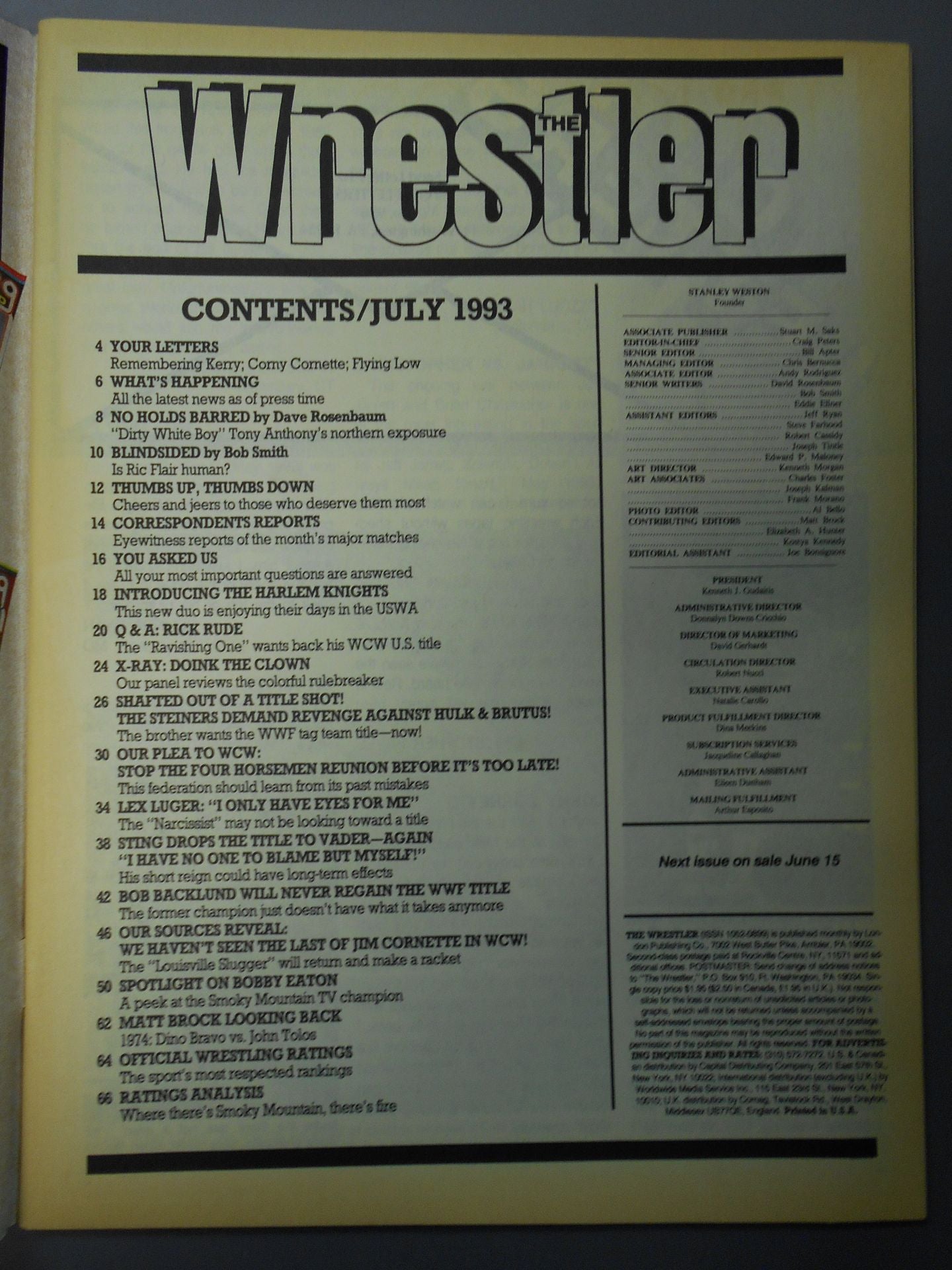 THE Wrestler 1993年07月号