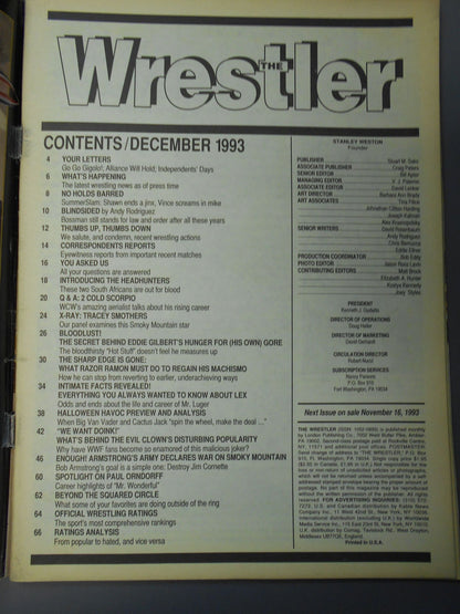 THE Wrestler 1993年12月号
