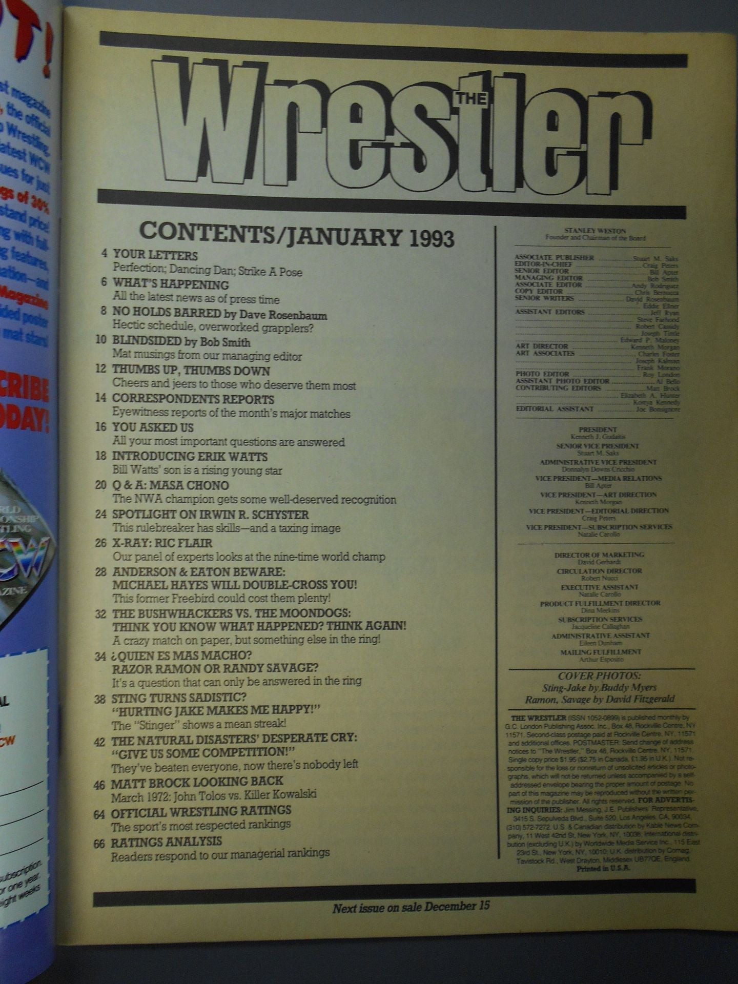 THE Wrestler 1993年01月号
