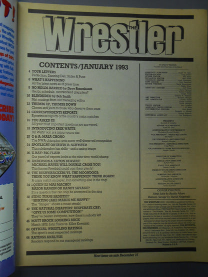 THE Wrestler 1993年01月号