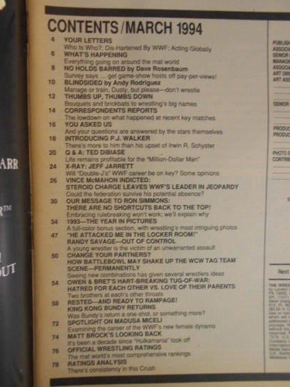 THE Wrestler 1994年03月号