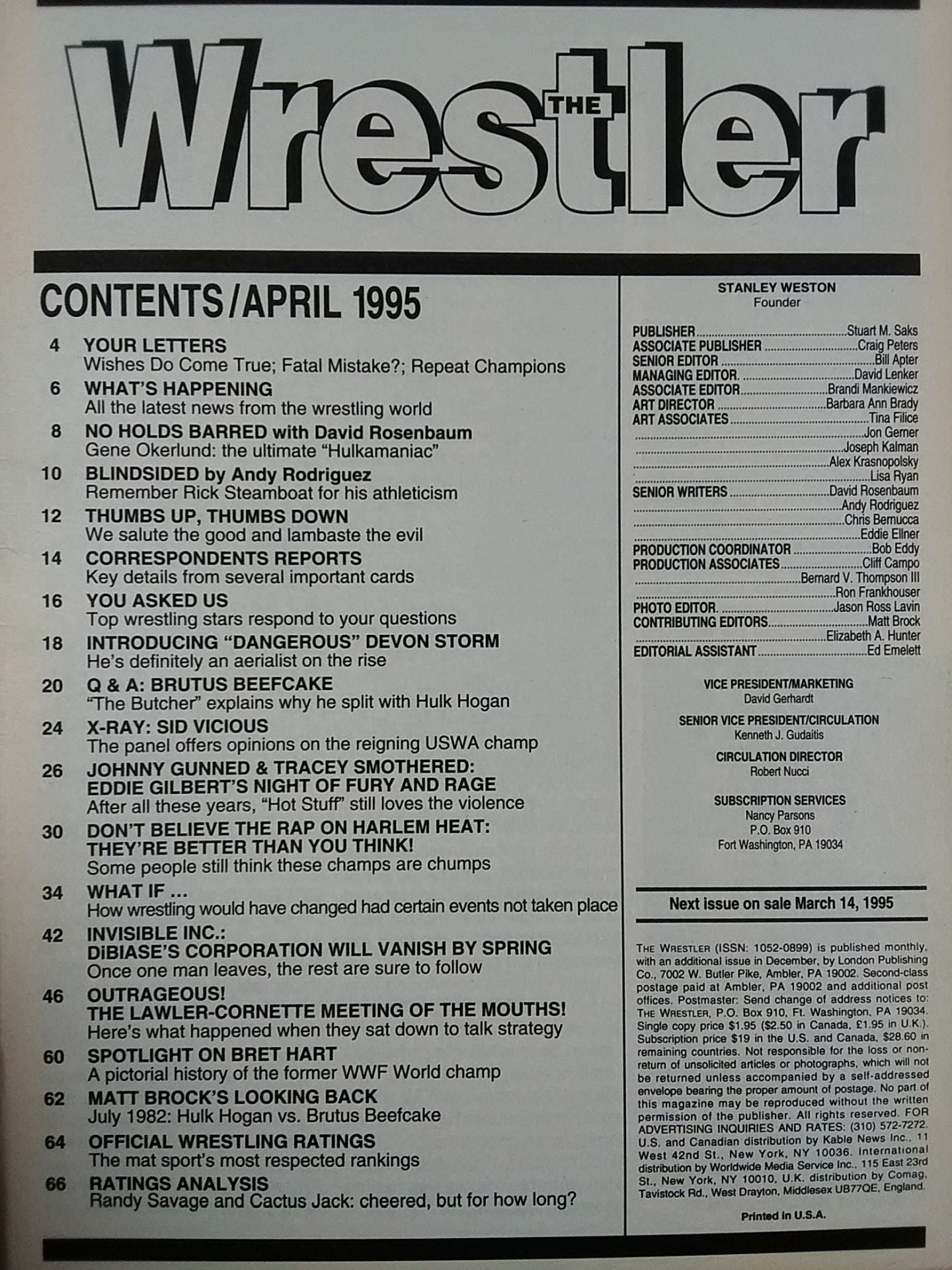 THE Wrestler 1995年04月号