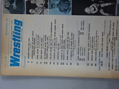 Wrestling REVUE 1961年12月号(No.3 Vol.1)