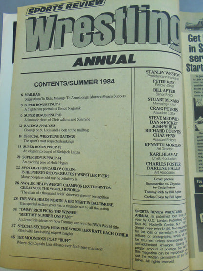 Wrestling 1984 ANNUAL 夏季号