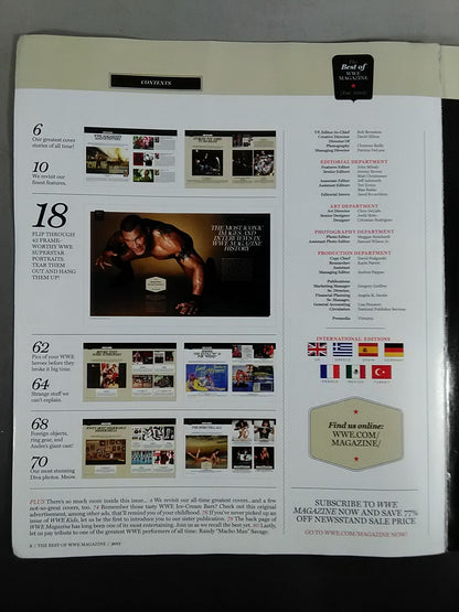 WWE MAGAZINE THE BEST OF WWE 2011
