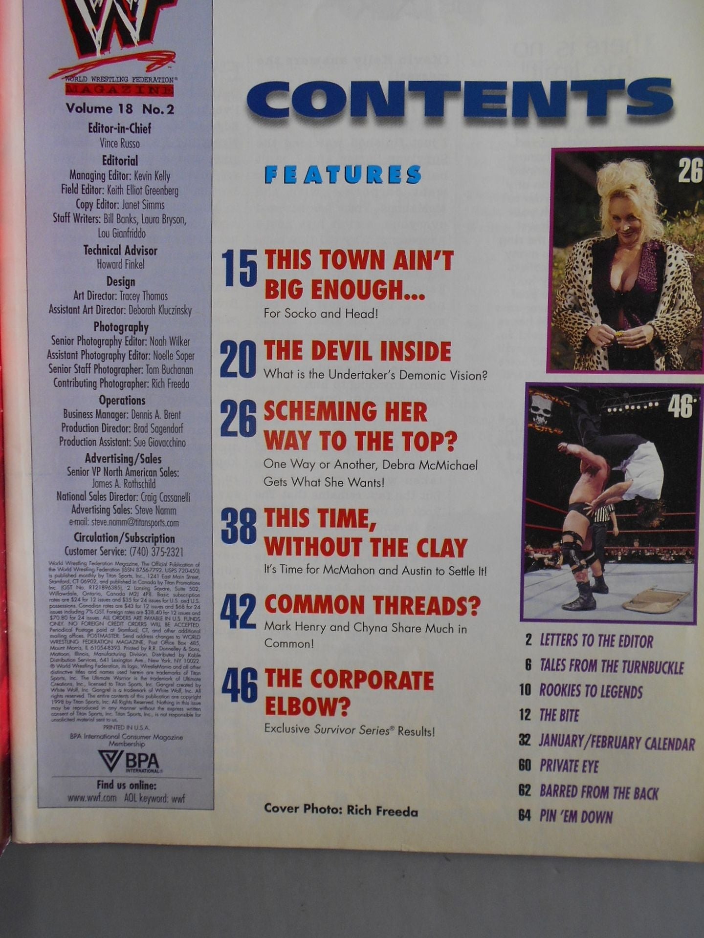 WWF MAGAZINE 1999年2月号