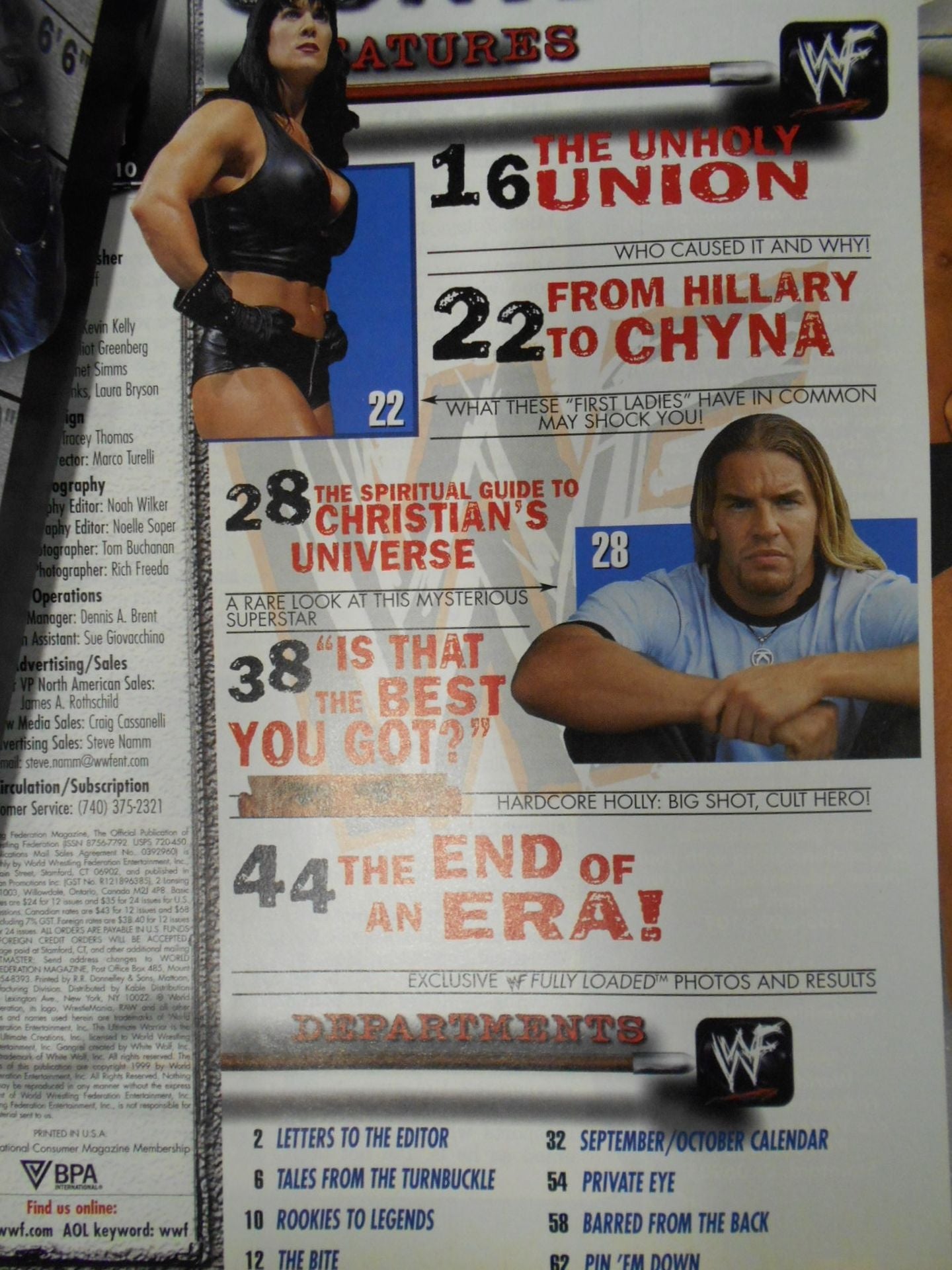 WWF MAGAZINE 1999年10月号