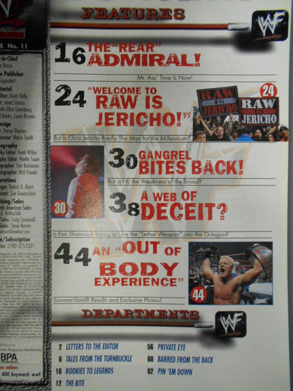 WWF MAGAZINE 1999年11月号