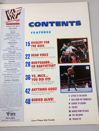 WWF MAGAZINE 1999年3月号