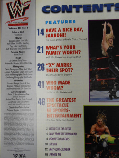 WWF MAGAZINE 1999年6月号