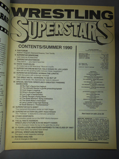 WRESTLING SUPER STARS 1990年夏号