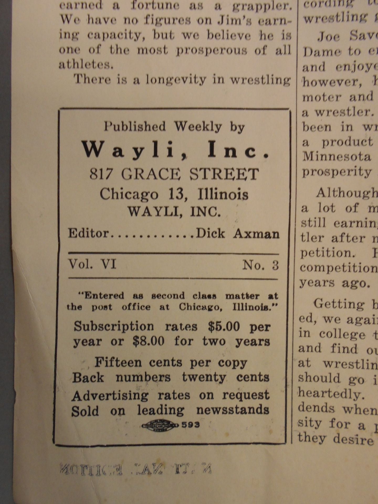 Wrestling as you like it 1953年09月号