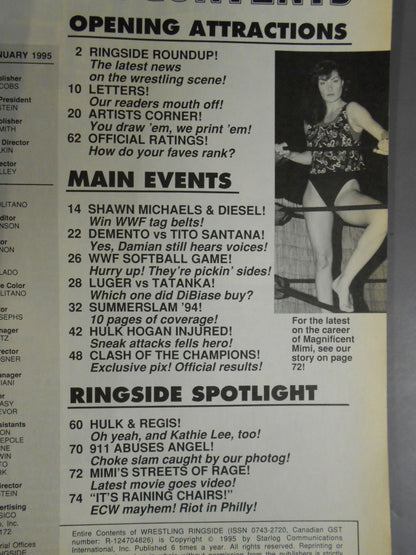 WRESTLING RINGSIDE 1995年1月号