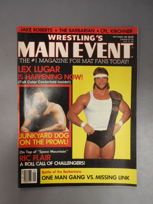 WRESTLING’S MAIN EVENT 1986年9月号