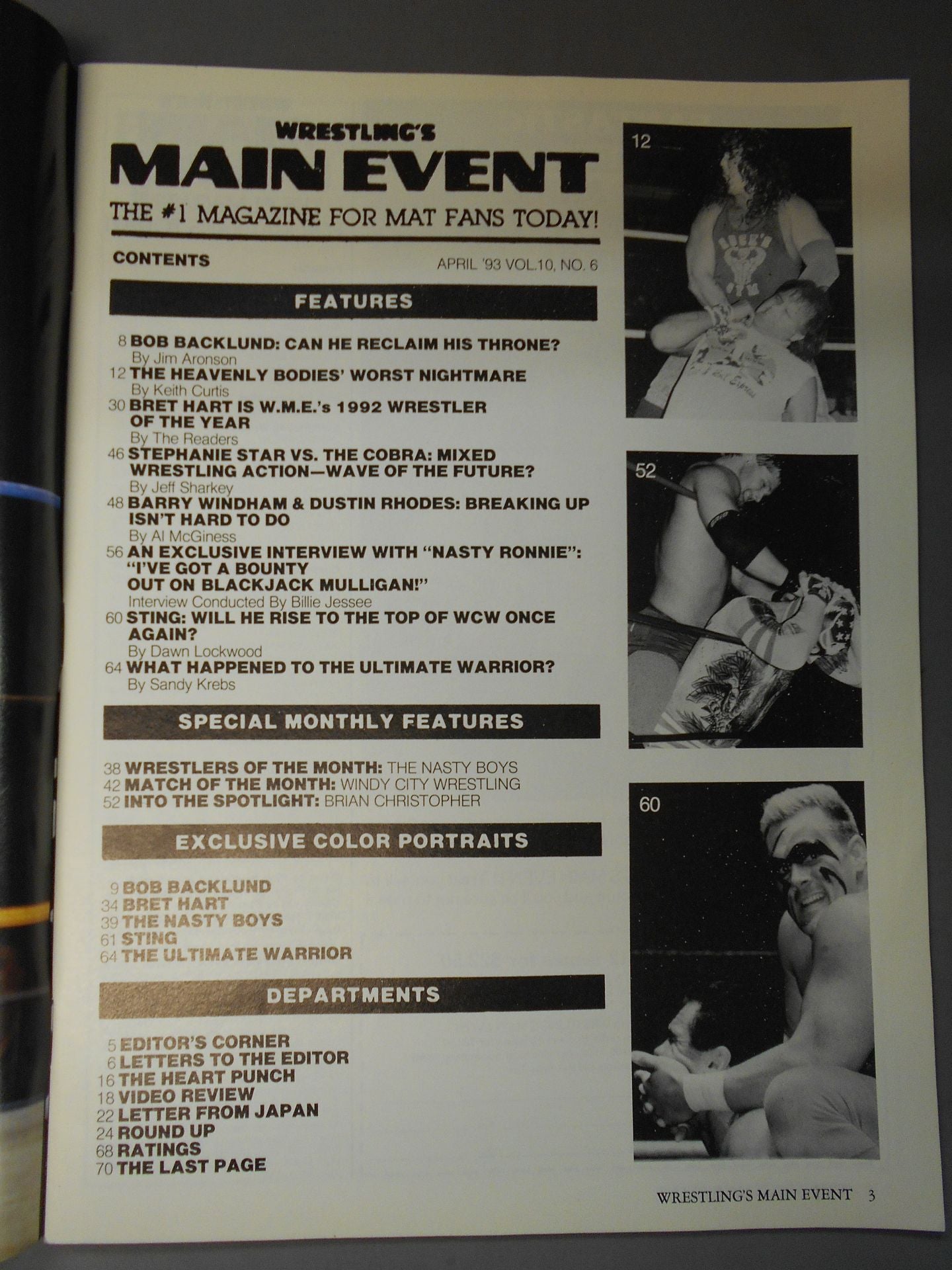 WRESTLING’S MAIN EVENT 1993年4月号