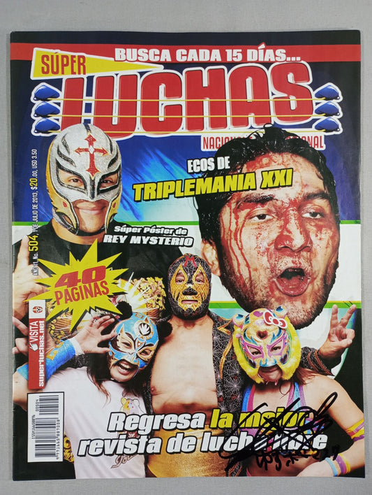 【ゆずポンマスク 直筆サイン入り】SUPER LUCHAS NACIONAL E INTERNACIONAL504