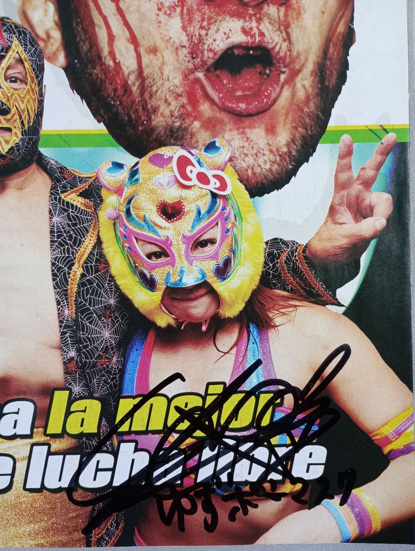 【ゆずポンマスク 直筆サイン入り】SUPER LUCHAS NACIONAL E INTERNACIONAL504