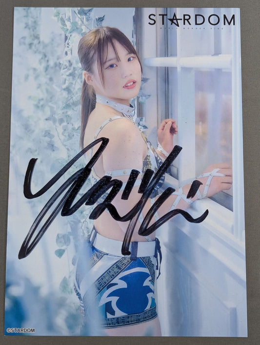 弓月 直筆サイン入り スターダム ポートレート(A-2)