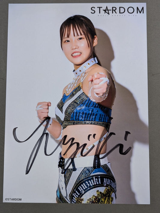 弓月 直筆サイン入り スターダム ポートレート(A-3)