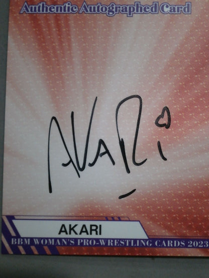 2023 BBM AKARI 公式サインカード