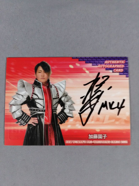 2021 BBM 加藤園子 公式サインカード