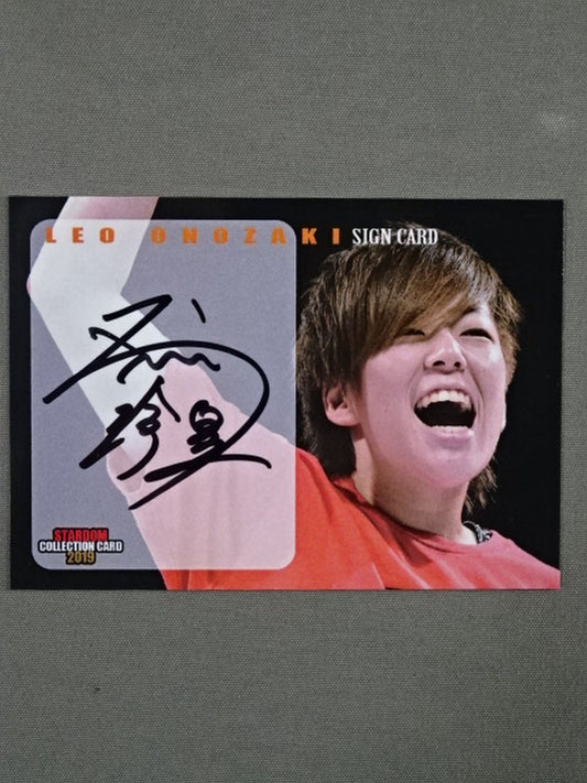 2019 STARDOM COLLECTION CARD 小野崎玲皇 公式サインカード