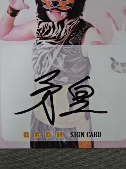 2019 STARDOM COLLECTION CARD 小野崎玲皇(牙皇) 公式サインカード