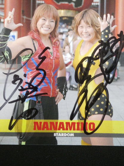 STARDOM Nanae Takahashi & Miho Wakizawa Event Limited autographed card