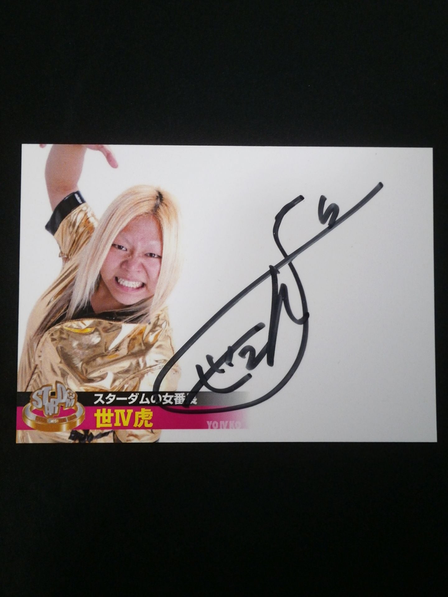 STARDOM COLLECTION CARD 2013 IV Tiger Official autographed card