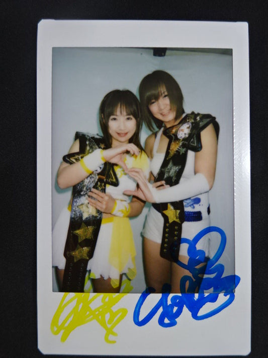 2012 BBM BY砲 愛川ゆず季＆美闘陽子 公式Wサインチェキカード