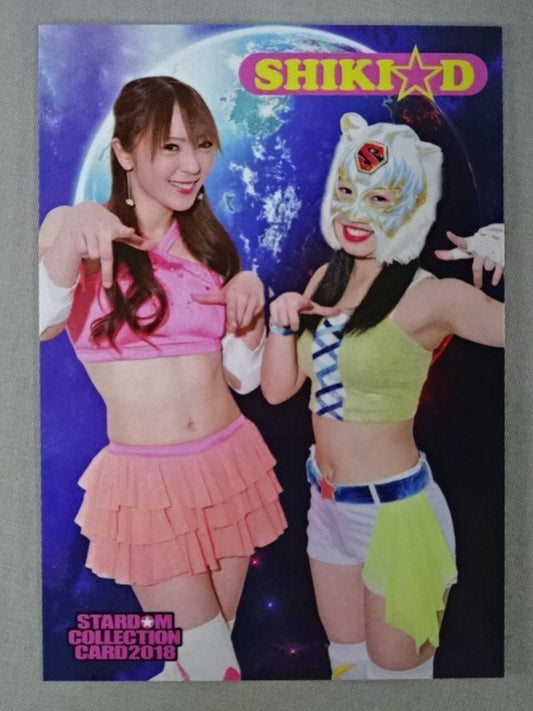 2018 STARDOM COLLECTION CARD スターライト・キッド＆渋沢四季(45)