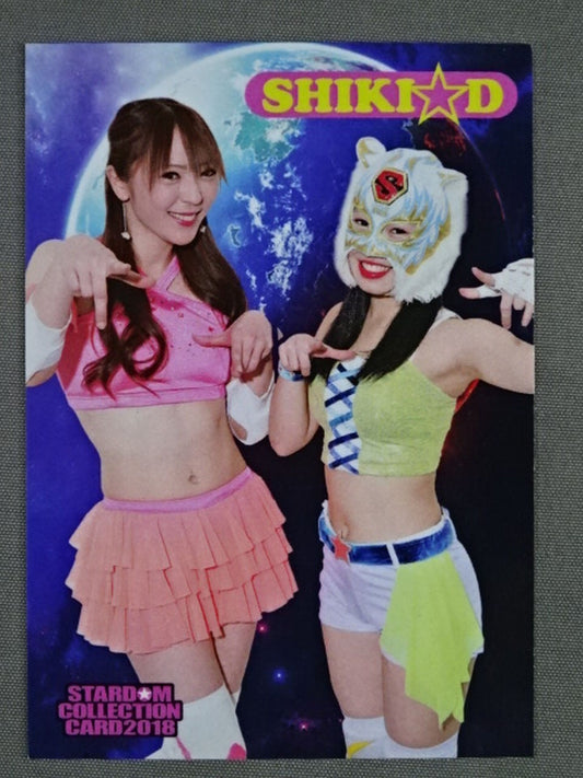 2018 STARDOM COLLECTION CARD スターライト・キッド＆渋沢四季(45)