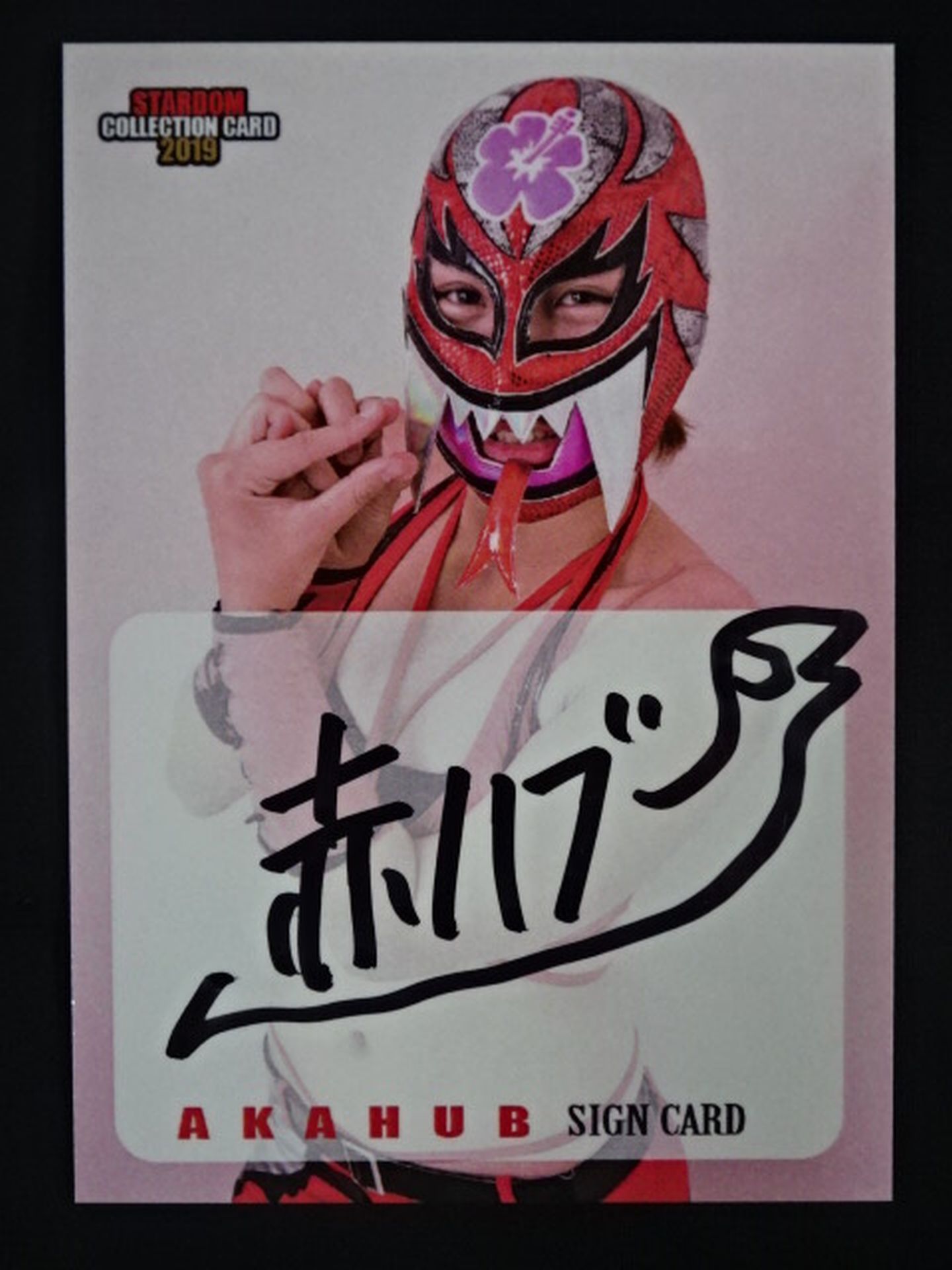 2019 STARDOM COLLECTION CARD Utami Hayashishita  (Red Hub) Official autographed card 