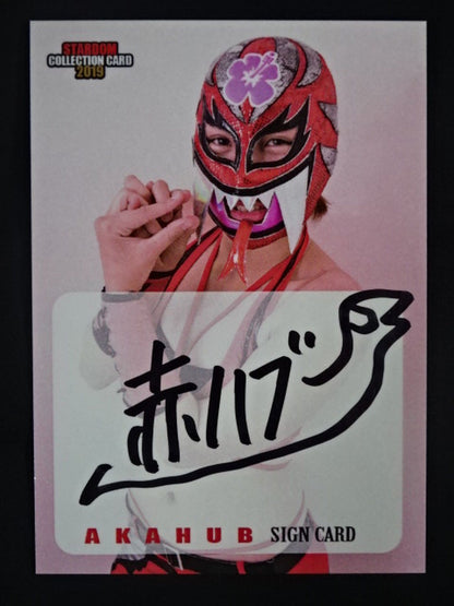 2019 STARDOM COLLECTION CARD Utami Hayashishita  (Red Hub) Official autographed card 